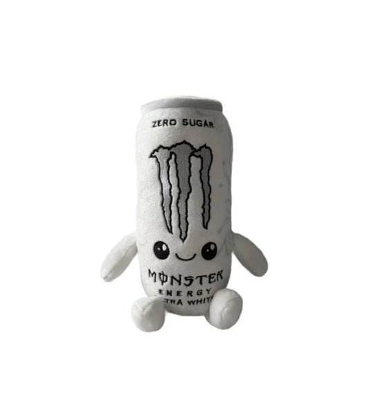 White Energy Drink Can Plush Toy