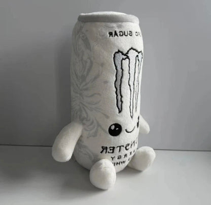 White Energy Drink Can Plush Toy